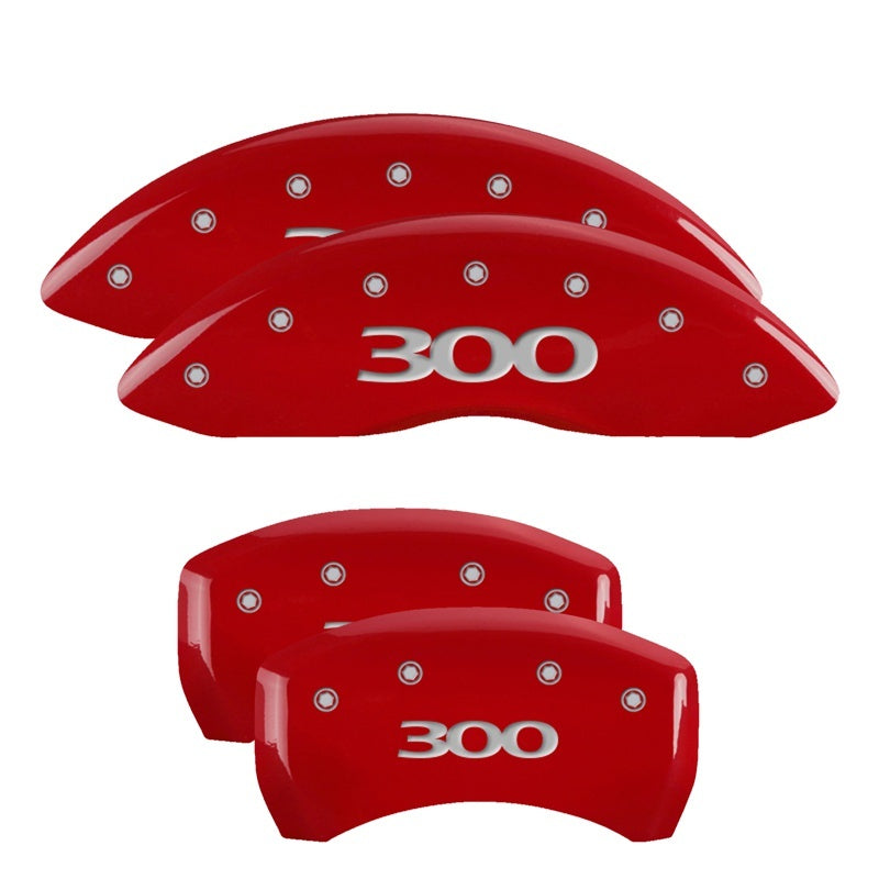 MGP 4 Caliper Covers Engraved Front & Rear MGP Red finish silver ch-thumbmail-3