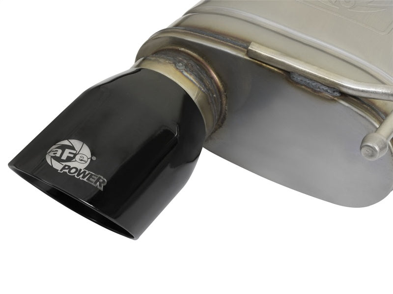 aFe MACHForce XP 2.5in 409 Stainless Axle Back Exhaust w/ Black Tips 15-17 Ford Mustang I4-2.3L (t)-thumbmail-10