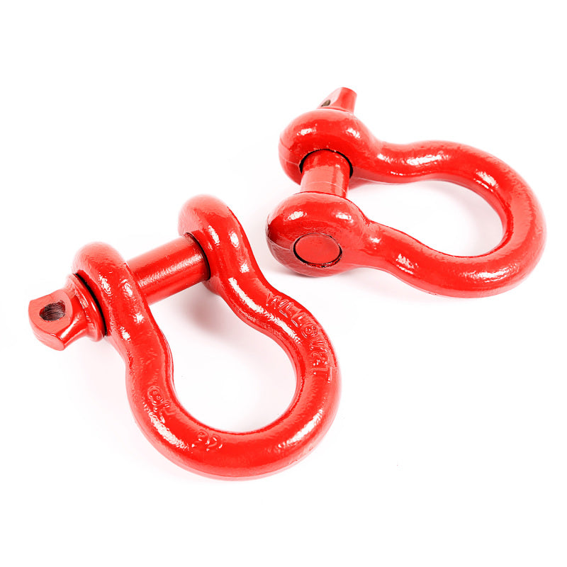 Rugged Ridge Red 7/8in D-Shackles-thumbmail-2