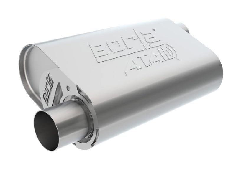 Borla CrateMuffler BB Mopar 383/413/426/440 ATAK 2.5in Offset/Offset 14inx4.35inx9in Oval Muffler-thumbmail-2