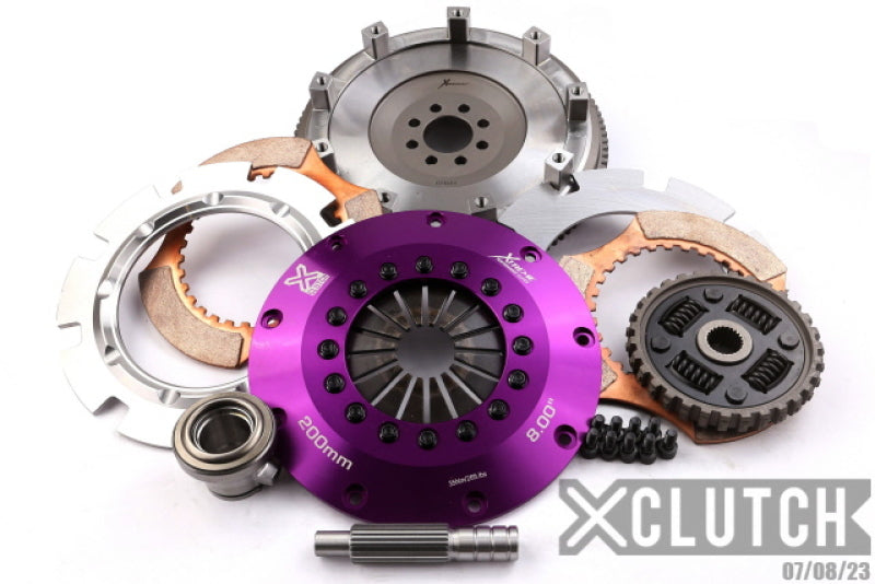XClutch 91-98 Nissan 180SX S13 2.0L 8in Twin Sprung Ceramic Clutch Kit-thumbmail-1