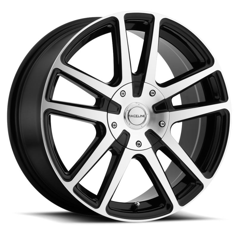 Raceline 145M Encore 15x7in / 4x100/4x114.3 BP / 40mm Offset / 72.62mm Bore - Black & Machined Wheel-thumbmail-1
