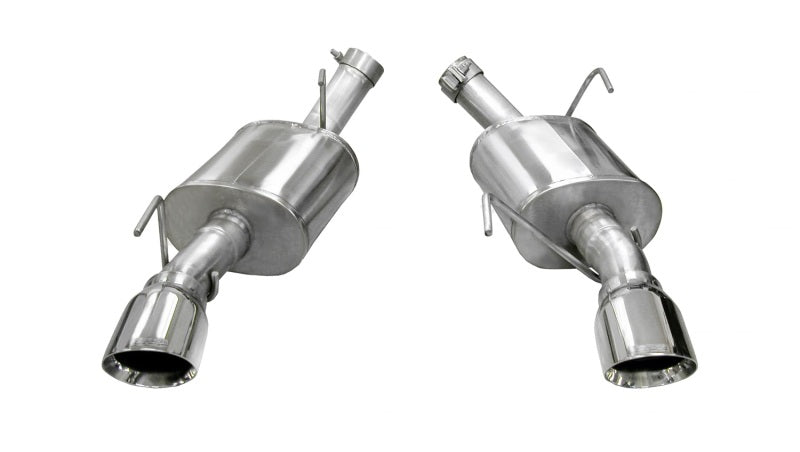 Corsa 05-10 Ford Mustang Shelby GT500 5.4L V8 Polished Xtreme Axle-Back Exhaust-thumbmail-2