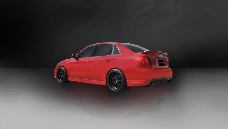 Corsa 08-10 Subaru Impreza WRX Sedan 2.5L Turbo Manual 3in Sport Cat-Back Exhaust w/4in Black Tips-thumbmail-3