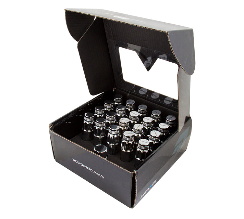 NRG 700 Series M12 X 1.25 Steel Lug Nut w/Dust Cap Cover Set 21 Pc w/Locks & Lock Socket - Silver-thumbmail-8