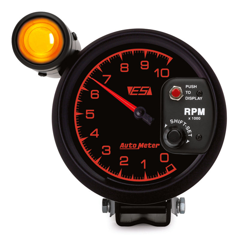 Autometer ES 5in Pedestal Tachometer 10000 RPM w/ Ext Shift-Lite-thumbmail-1
