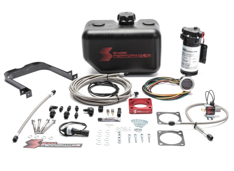 Snow Performance 08-15 Evo Stg 2 Boost Cooler Water Injection Kit w/SS Braid Line & 4AN Fittings-thumbmail-4