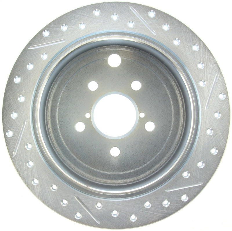 StopTech Select Sport 09-13 Subaru Forester Slotted and Drilled Right Rear Rotor-thumbmail-5