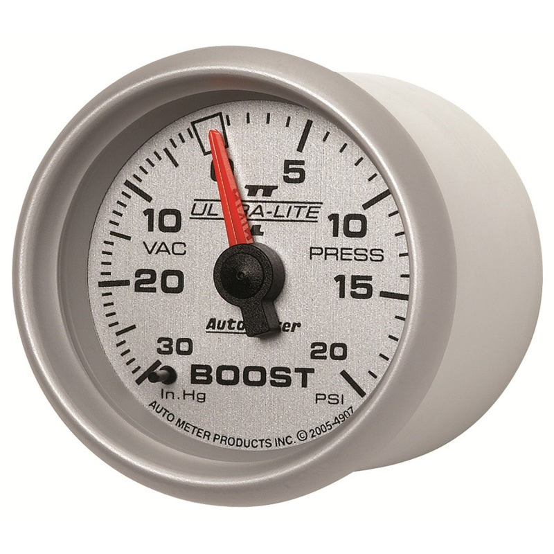 Autometer Ultra-Lite II 52mm 30 in Hg/20 psi Mechanical Boost/Vacuum Gauge-thumbmail-3