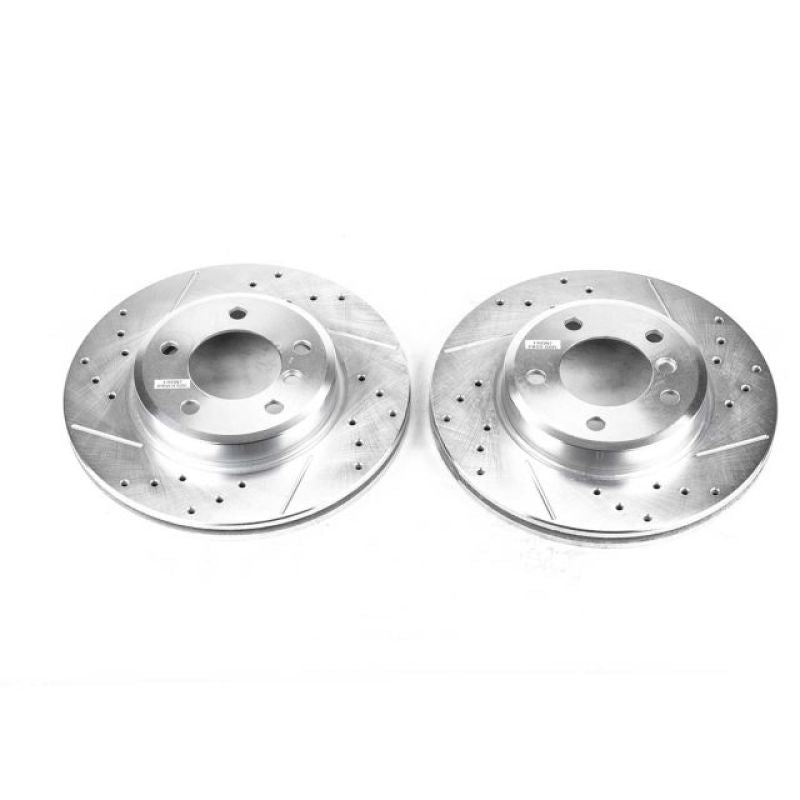 Power Stop 2000 BMW 323i Front Evolution Drilled & Slotted Rotors - Pair-thumbmail-2
