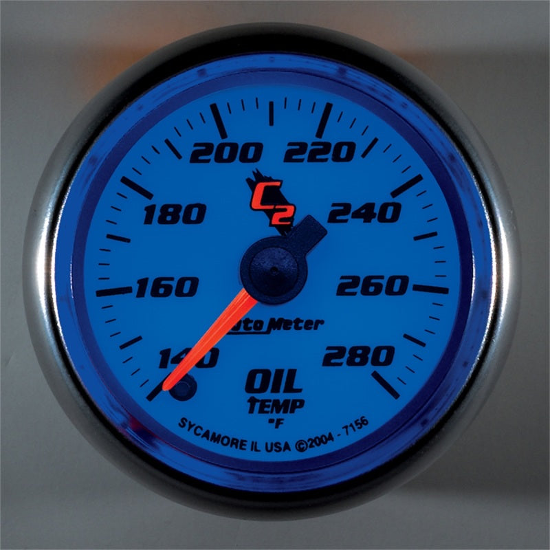 Autometer C2 52mm 140 - 280 Deg. F Electronic Oil Temp Gauge-thumbmail-4