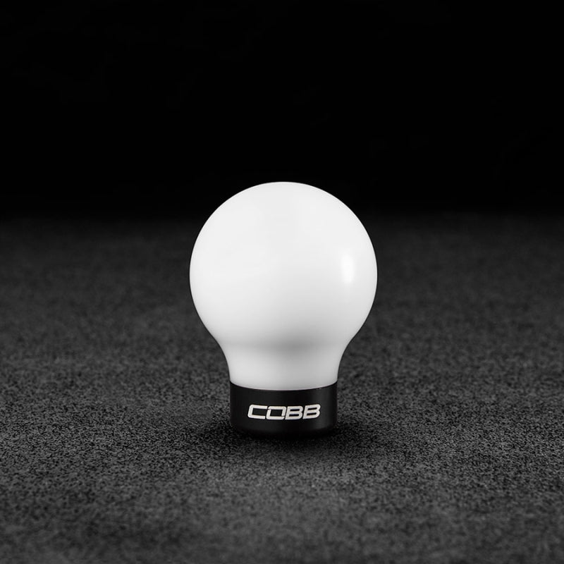Cobb 07-10 MazdaSpeed3 Shift Knob - White Knob w/Stealth Black Base-thumbmail-1