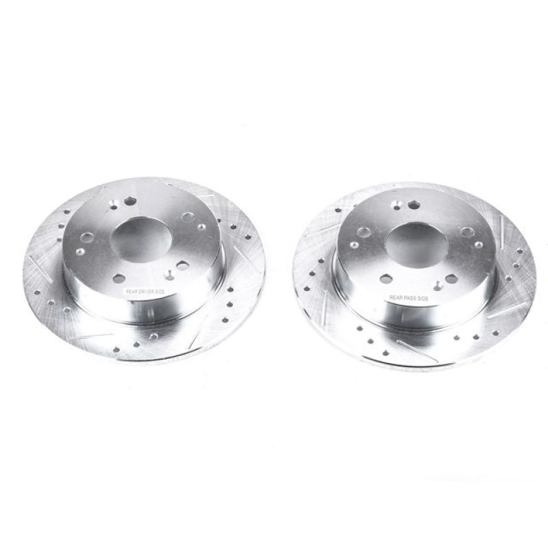 Power Stop 97-98 Acura Integra Rear Evolution Drilled & Slotted Rotors - Pair-thumbmail-2