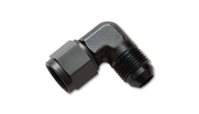 Vibrant -4AN Female to -4AN Male 90 Degree Swivel Adapter (AN to AN) - Anodized Black Only-thumbmail-2