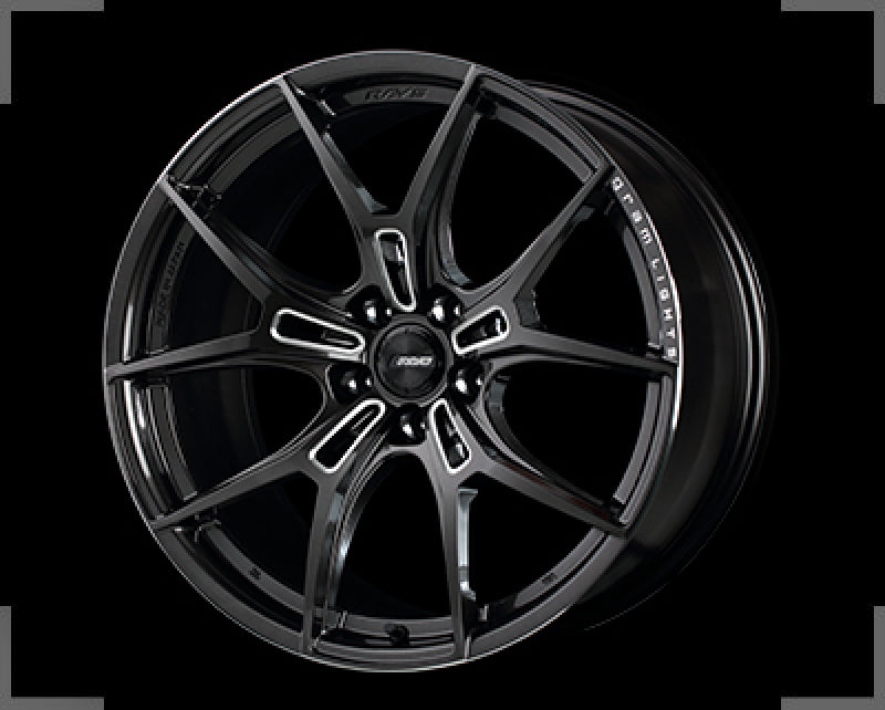 Gram Lights 57FXZ 19x8.5 +45 5-112 Super Dark Gunmetal & Machining Rim Edge DC Wheel-thumbmail-1