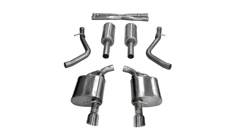 Corsa 17-18 Dodge Charger 5.7L V8 Xtreme Cat-Back Dual Rear Exit w/4.5in Polished Tips-thumbmail-1