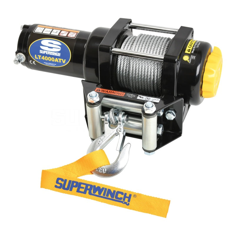 Superwinch 4000 LBS 12V DC 3/16in x 50ft Steel Rope LT4000 Winch-thumbmail-1