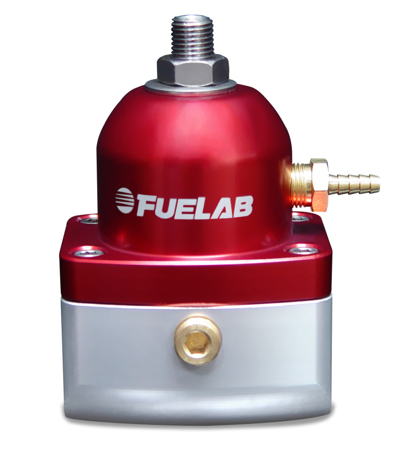 Fuelab 515 EFI Adjustable FPR 90-125 PSI (2) -10AN In (1) -6AN Return - Red-thumbmail-1