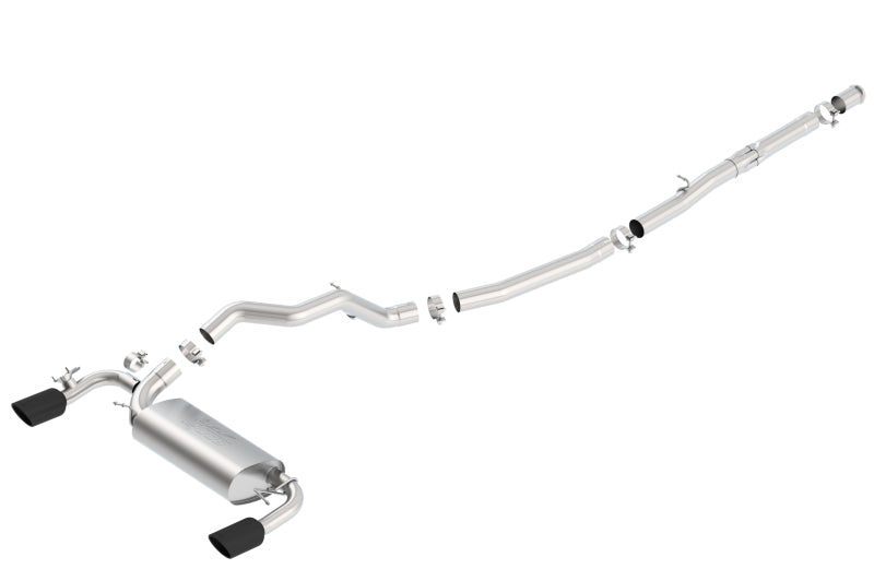 Borla 16-18 Ford Focus RS 2.3L MT AWD ATAK Catback Exhaust w/ Black Chrome Tip-thumbmail-1