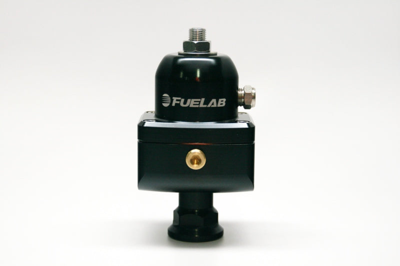 Fuelab 555 Carb Adjustable FPR Blocking 10-25 PSI (1) -8AN In (2) -8AN Out - Black-thumbmail-1
