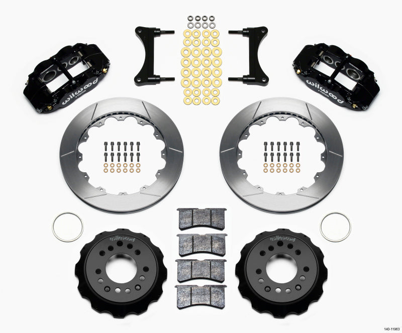 Wilwood Narrow Superlite 6R Front Hat Kit 12.88in 93-96 Mazda RX7-thumbmail-2