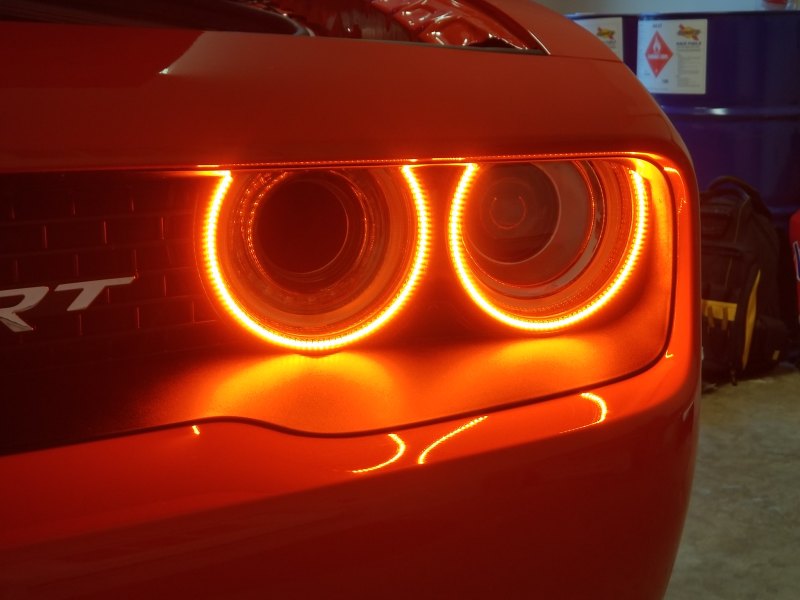 Oracle 15-21 Dodge Challenger Dynamic Surface Mount Headlight Halo Kit - ColorSHIFT - Dynamic-thumbmail-26