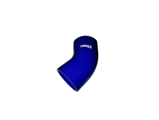 Torque Solution 45 Degree Silicone Elbow: 2 inch Blue Universal