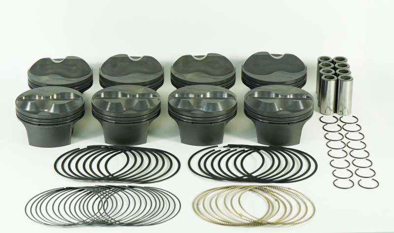 Mahle MS Piston Set Chevy SB 405ci 4.145in Bore 3.5/3.75 Stroke 6.125/6 Rod .927 Pin 9cc 13.0/13.9CR-thumbmail-1