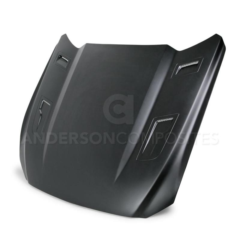 Anderson Composites 15-17 Ford Mustang (Excl. GT350/GT350R) Type-GTH Style Hood Fiberglass-thumbmail-2
