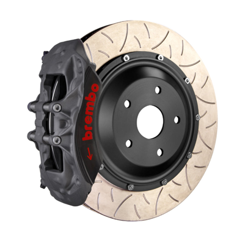 Brembo 99-07 Evo VI - IX PISTA Front Race BBK 6 Piston Forged 2pc355x35x53a 2pc Rotor T3-Black HA-thumbmail-1