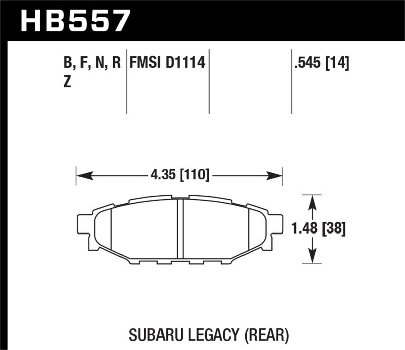 Hawk 08 WRX Rear HPS Street Brake Pads-thumbmail-3