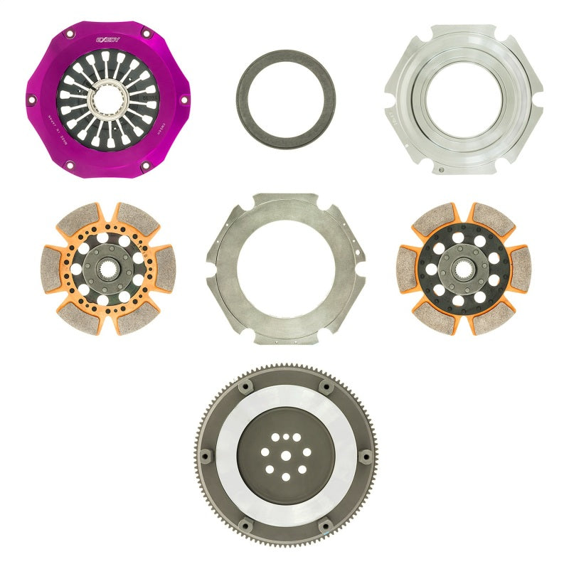 Exedy 96-06 Mitsubishi Lancer Evo (Gen 4-7) Hyper Twin Cerametallic Clutch Rigid Disc Pull Type-thumbmail-8
