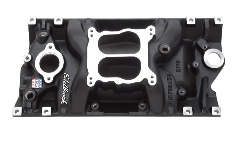 Edelbrock Intake SBC Performer Vortec Black-thumbmail-3