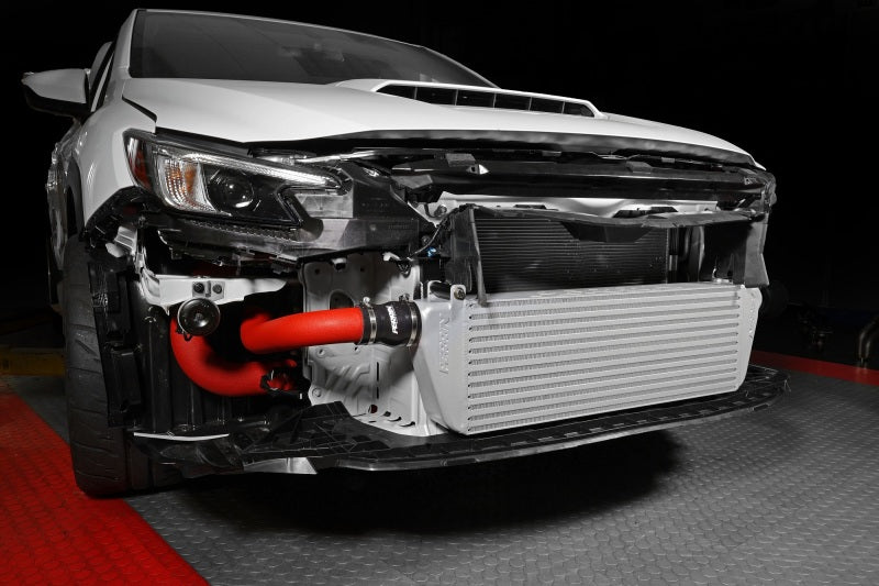 Perrin 22-23 Subaru WRX Front Mount Intercooler Kit (Red Tubes & Silver Core)-thumbmail-27