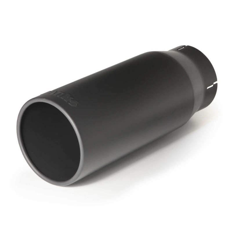 Banks Power Tailpipe Tip Kit - SS Round Straight Cut - Black - 4in Tube - 5in X 12.5in-thumbmail-3