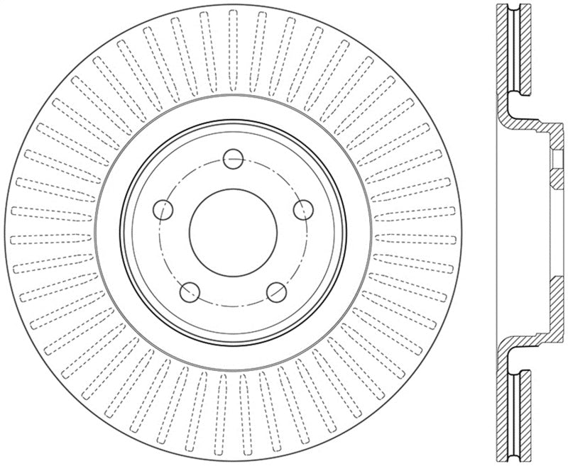 StopTech 14.5+ Ford Focus ST Front Left Slotted Performance Rotor-thumbmail-1