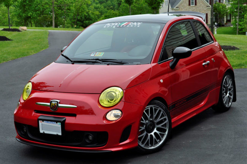 Rally Armor 12-18 Fiat 500 (Pop/Sport/Lounge/Abarth) Black UR Mud Flap w/ Grey Logo-thumbmail-8