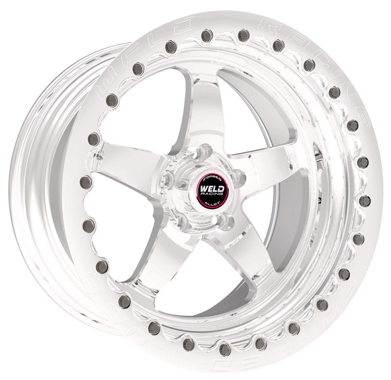Weld S71 17x10 / 5x4.5 BP / 7.9in. BS Polished Wheel (Low Pad) - Polished Single Beadlock MT-thumbmail-1