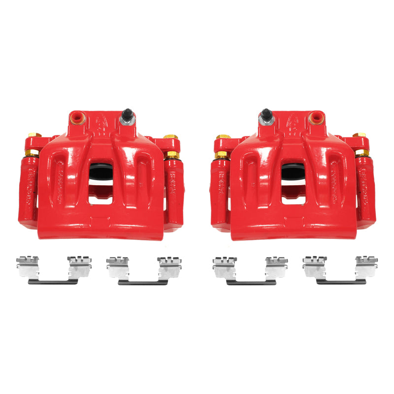 Power Stop 12-17 Chrysler 300 Front Red Calipers w/Brackets - Pair-thumbmail-2