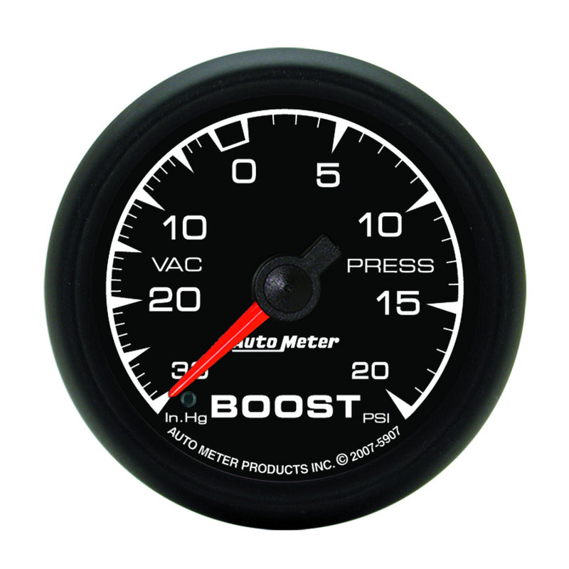Autometer ES 52.4mm 30 In. HG/20 PSI Vacuum/Boost Gauge-thumbmail-1