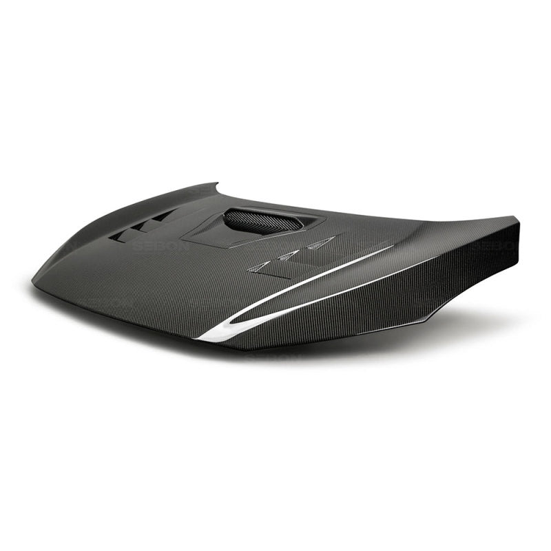 Seibon 17-18 Honda Civic Type-R TS-Style Carbon Fiber Hood-thumbmail-5