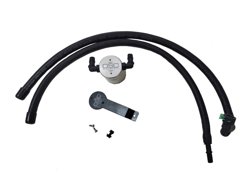 J&L 2020-2022 Ford Explorer 2.3L EcoBoost Driver Side Oil Separator 3.0 - Clear Anodized-thumbmail-1