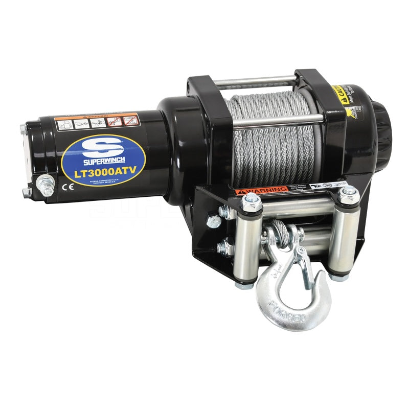 Superwinch 3000 LBS 12V DC 3/16in x 50ft Steel Rope LT3000 Winch-thumbmail-11