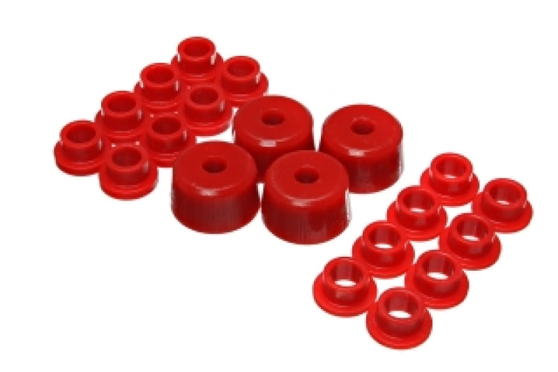 Energy Suspension Polaris Shock Bushing Upgrade Kit - Red-thumbmail-1