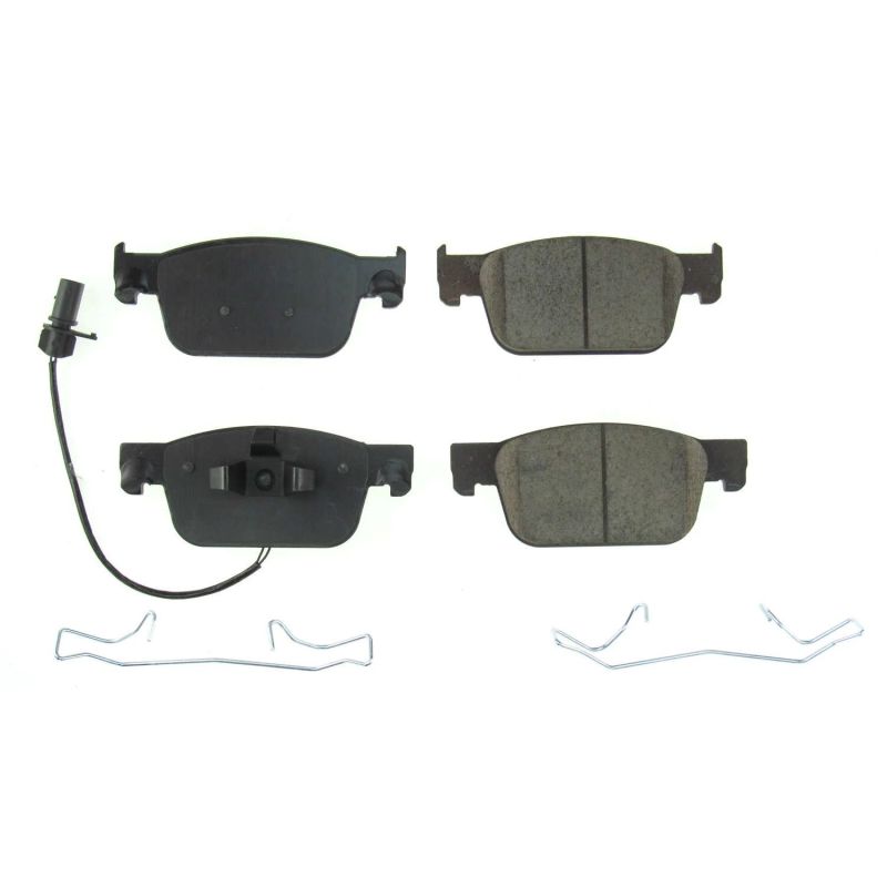 Power Stop 17-19 Audi A4 Front Z17 Evolution Ceramic Brake Pads w/Hardware-thumbmail-1