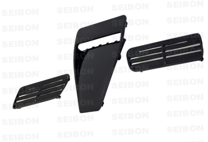 Seibon 08-09 Mitsubishi Evo X Carbon Fiber Hood Scoop - Only Fits OEM Hoods (Not Seibon Hoods)-thumbmail-2