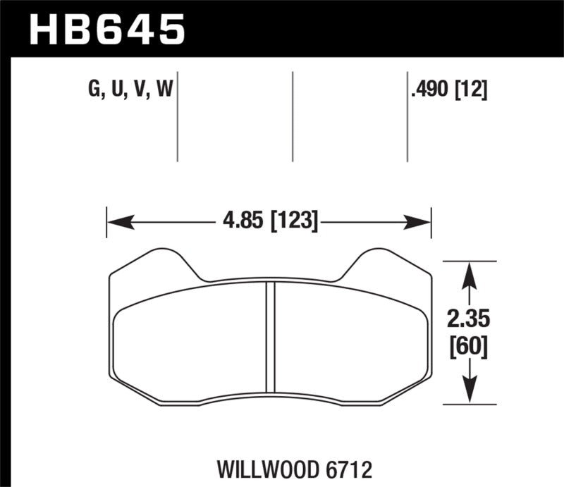 Hawk Wilwood 6712 Calipers DTC-50 Brake Pads-thumbmail-2