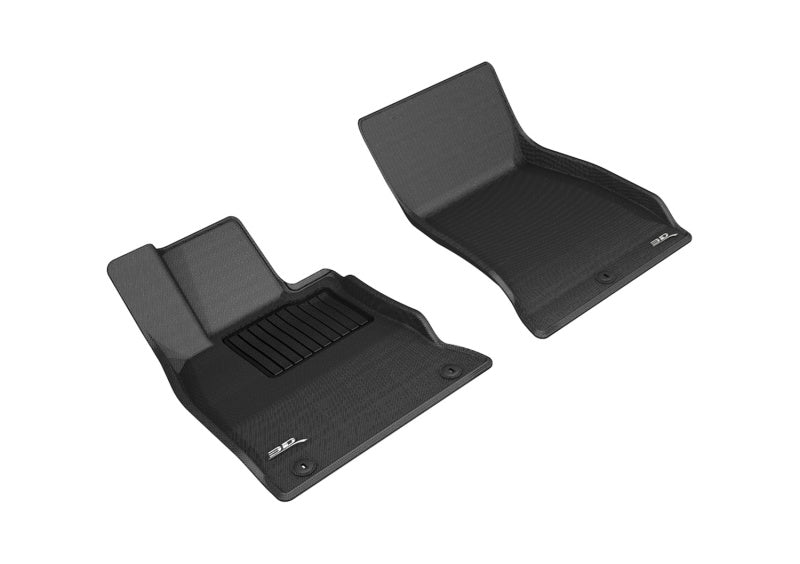 3D MAXpider 2018-2020 Kia Stinger Rwd Kagu 1st Row Floormat - Black-thumbmail-2