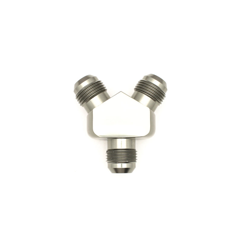 DeatschWerks 10AN Male Flare to 10AN Male Flare to 10AN Male Flare Y Fitting - Anodized Matte Black-thumbmail-2