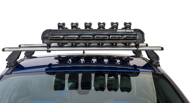 Rhino-Rack Universal Ski/Snowboard Carrier - Fits 6 Pairs of Skis or 4 Snowboards - Black-thumbmail-7